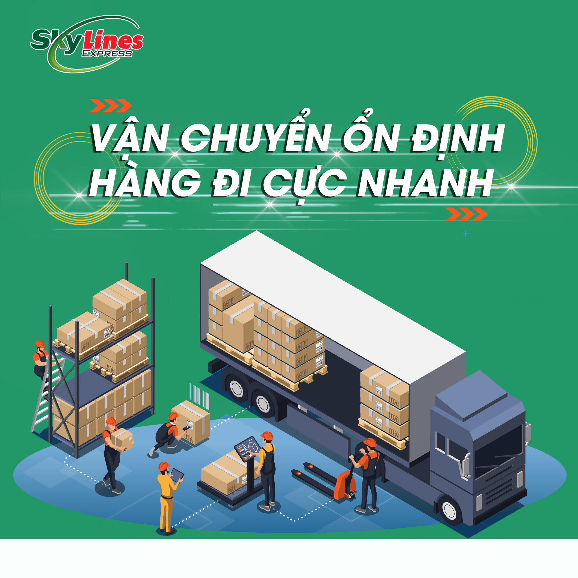 Khách hàng có thể lựa chọn nhiều dịch vụ tiện ích từ Skylines Express.